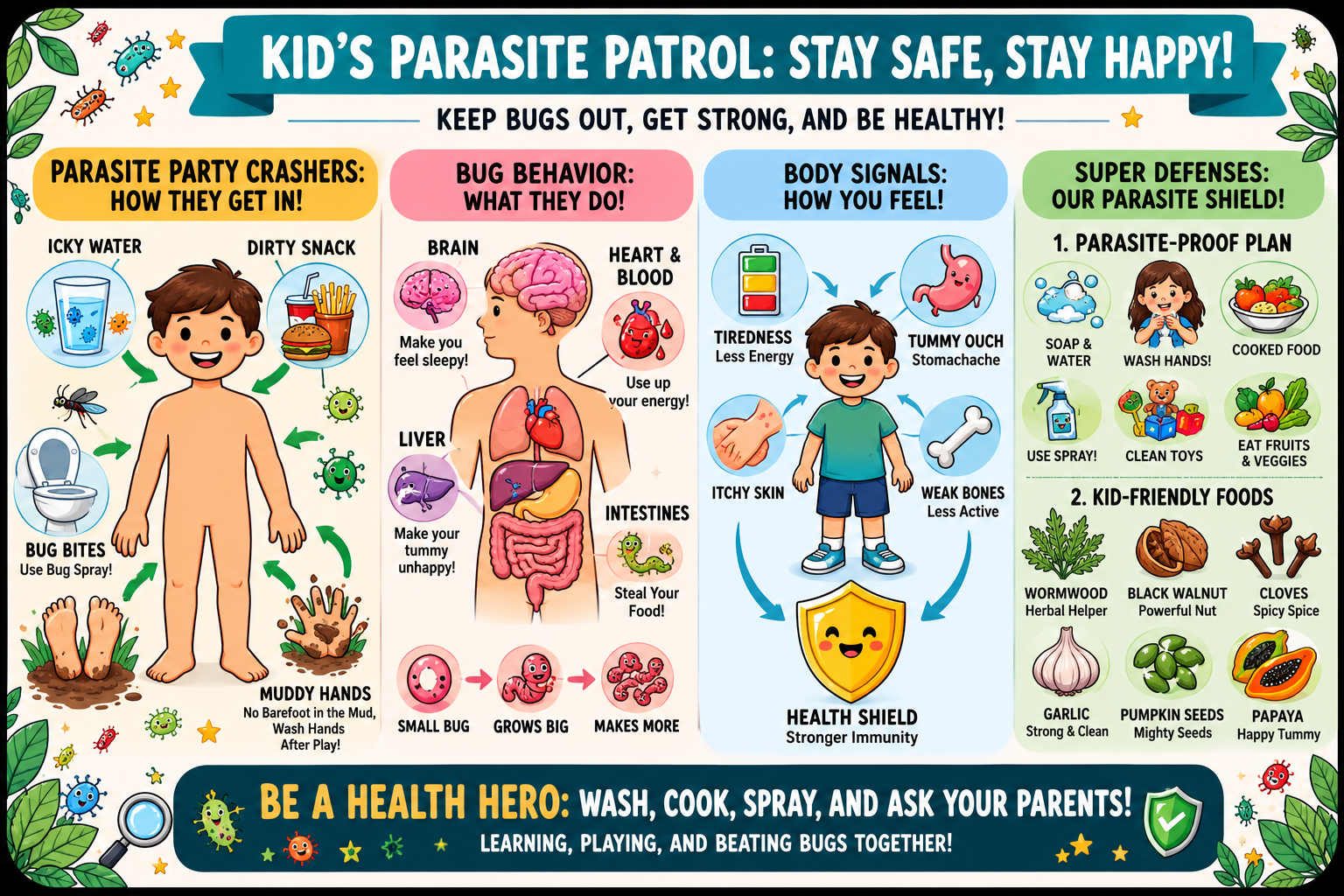 Page 19: Kid's Parasite Patrol