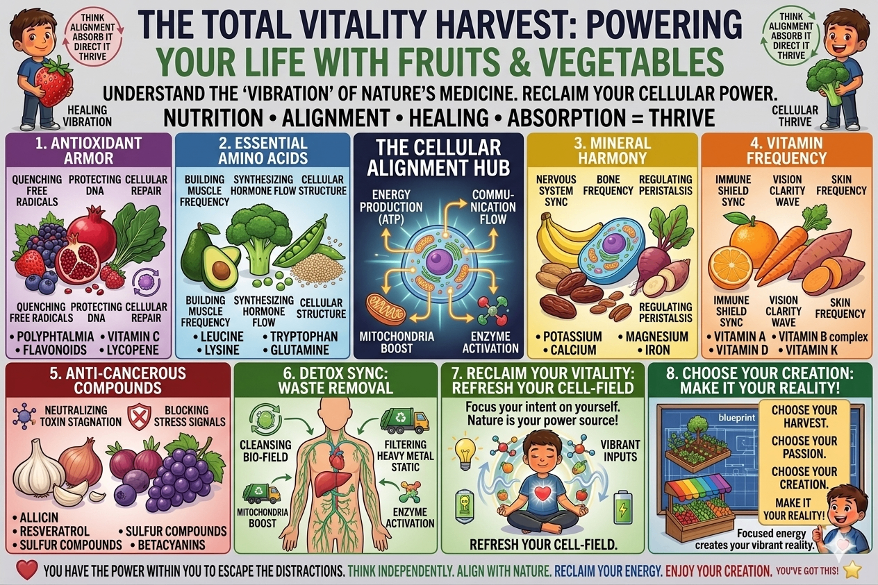 Page 11: The Total Vitality Harvest — Fruits & Vegetables