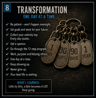 Page 9: 8 · Transformation — One Day at a Time