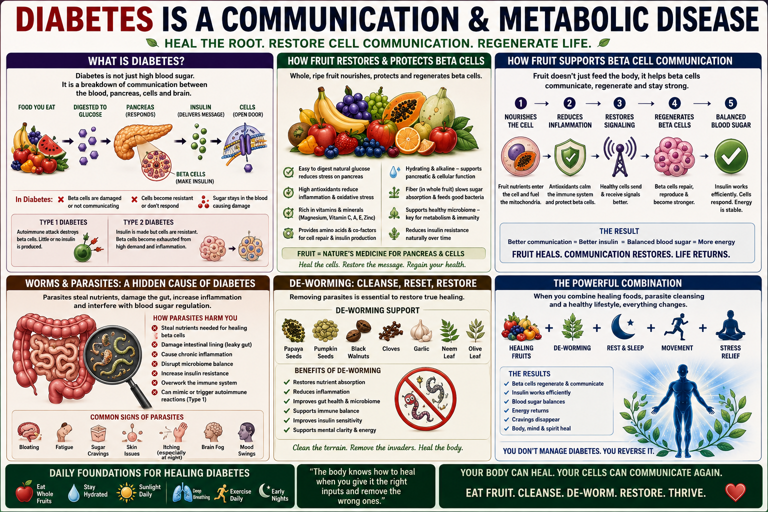 Diabetes is a communication and metabolic disease — heal the root and restore cell communication