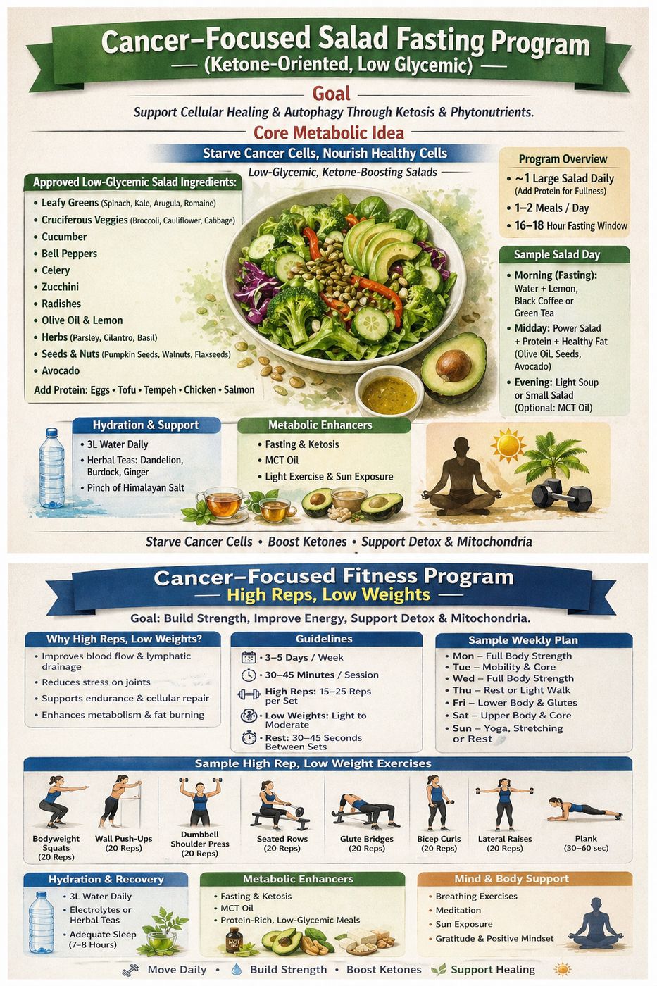 Cancer-Focused Salad + Fitness